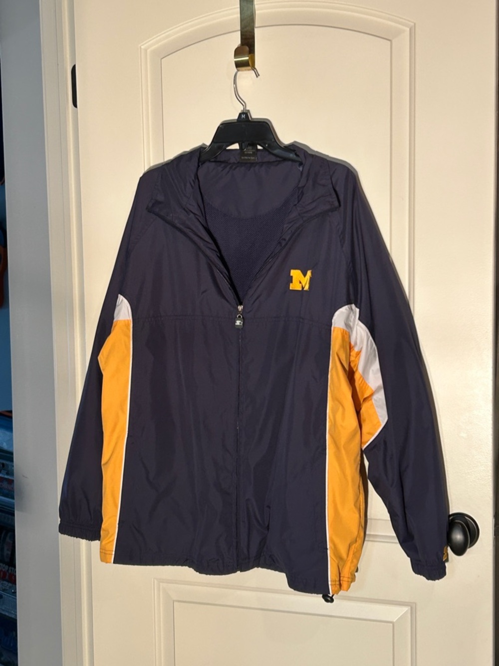 STARTER University of MI Dark Blue Jacket with “M” Logo
